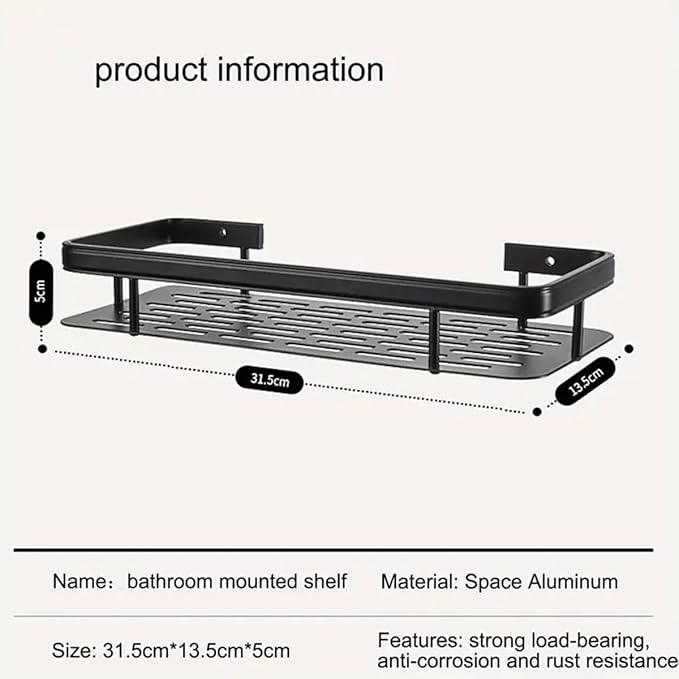 Wall Mounted Bathroom Shelves Rack Holder Stand for Bathroom