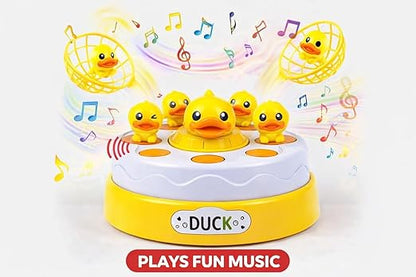 Dancing Jumping Duck Toy with Rotating Board