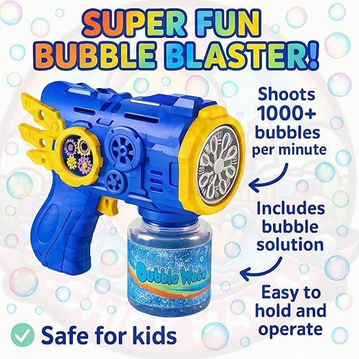 Bubble Gun Machine for Kids